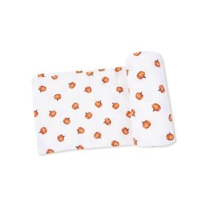 Little Pumpkins Ribbed Swaddle Blanket by Angel Dear